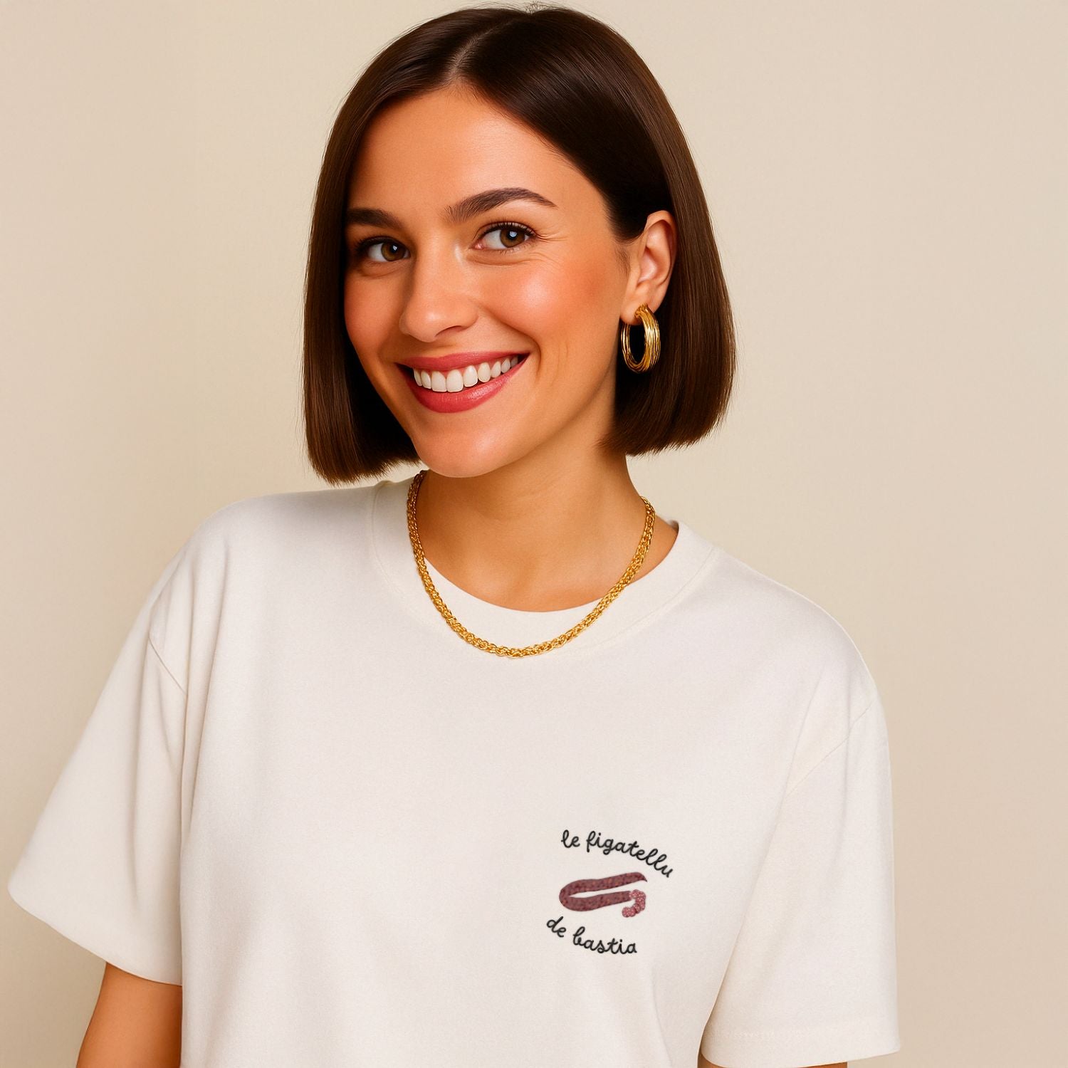 Figatellu de Bastia - T-Shirt Brodé