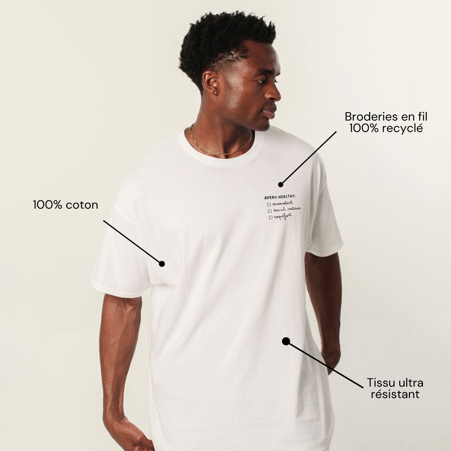 Apéro Healthy T-Shirt Brodé