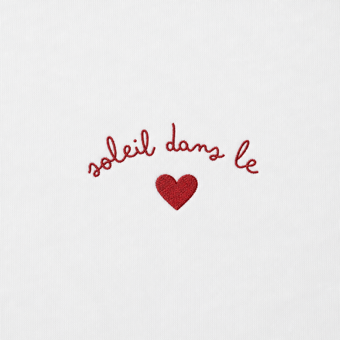 Soleil dans le Coeur - T-Shirt Brodé