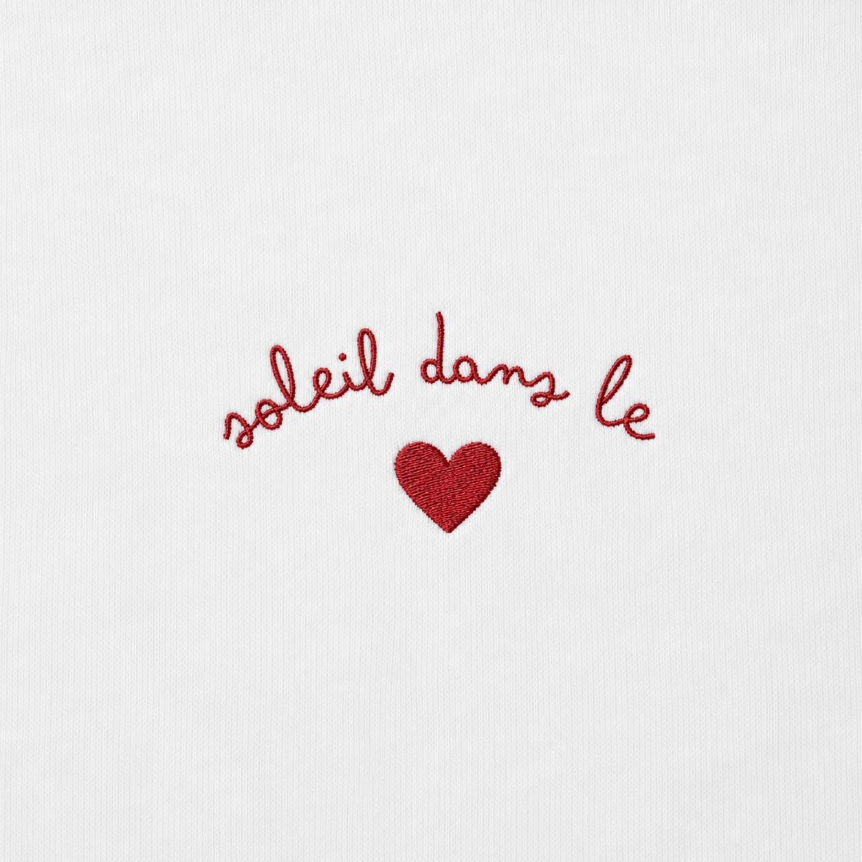 Soleil dans le Coeur - T-Shirt Brodé