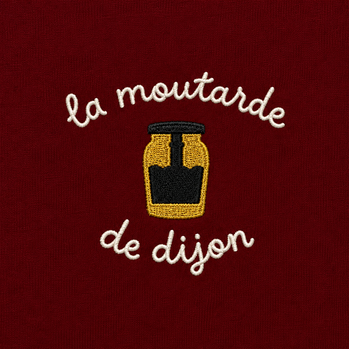 Moutarde de Dijon - T-Shirt Brodé