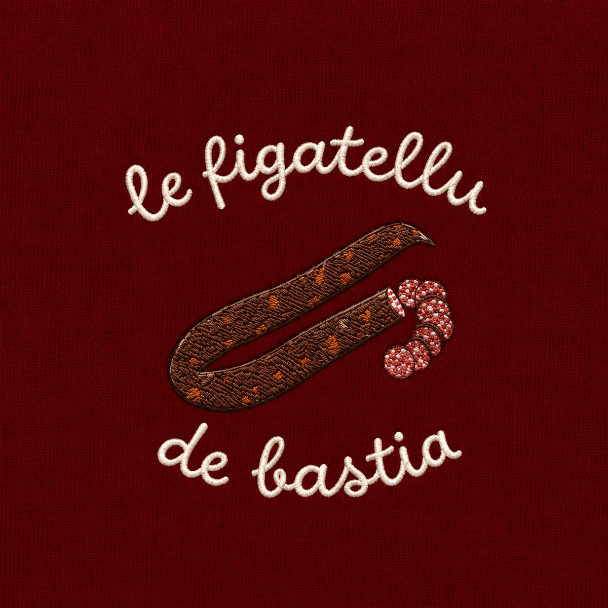 Figatellu de Bastia - T-Shirt Brodé
