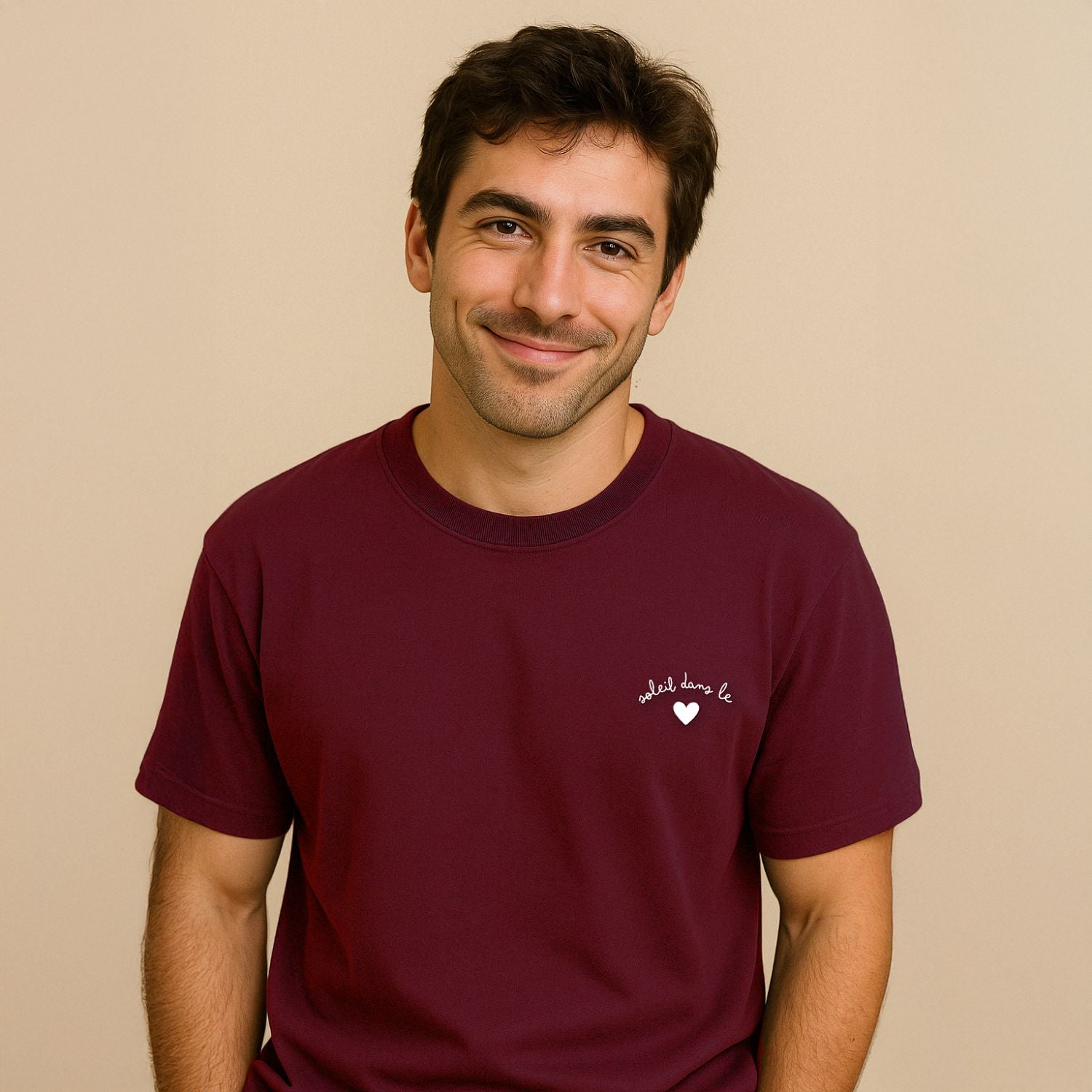 Soleil dans le Coeur - T-Shirt Brodé