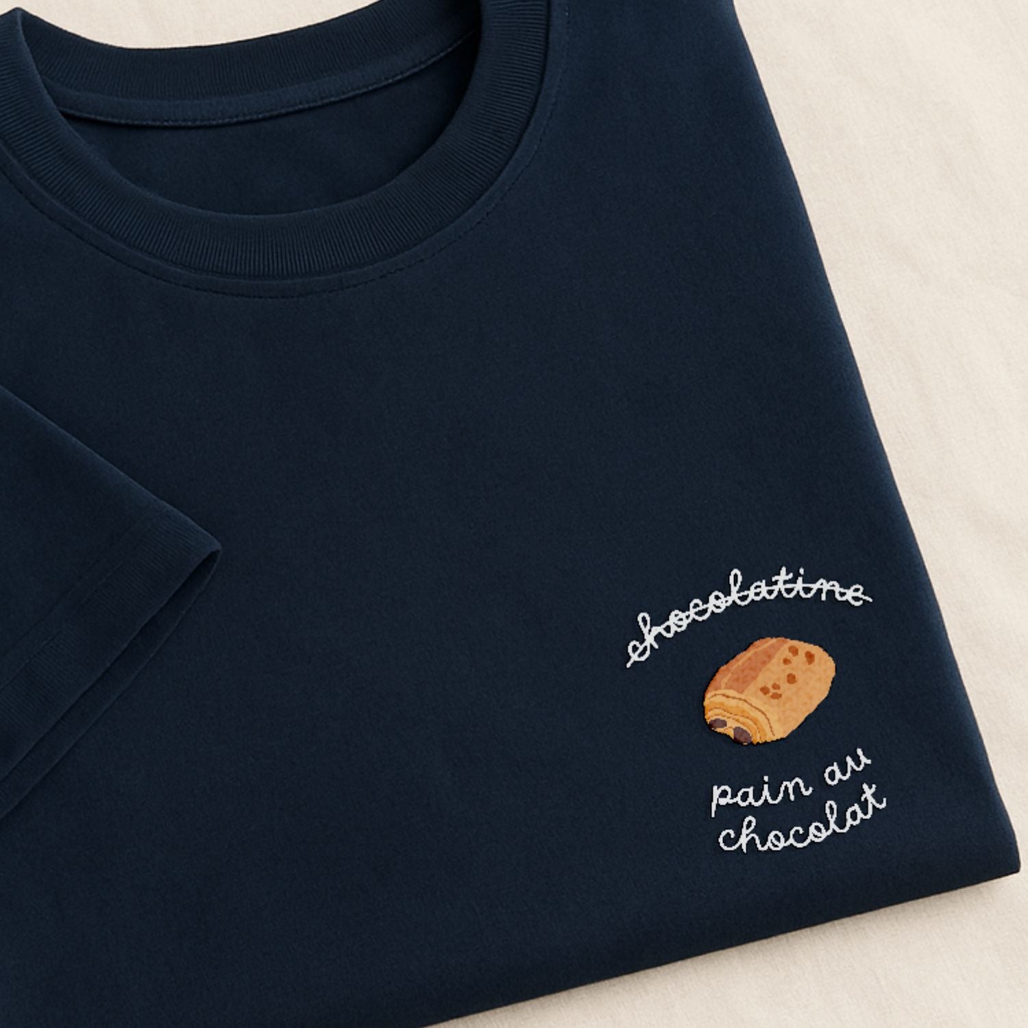 Pain au Chocolat - T-Shirt Brodé