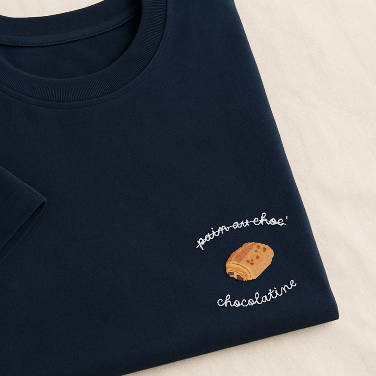 Chocolatine - T-Shirt Brodé