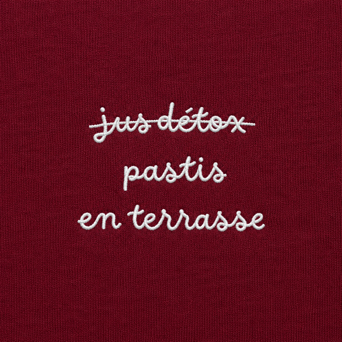 Pastis en terrasse - T-Shirt Brodé