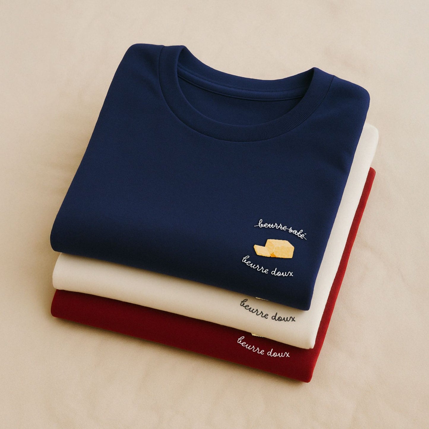 Beurre Doux - T-Shirt Brodé