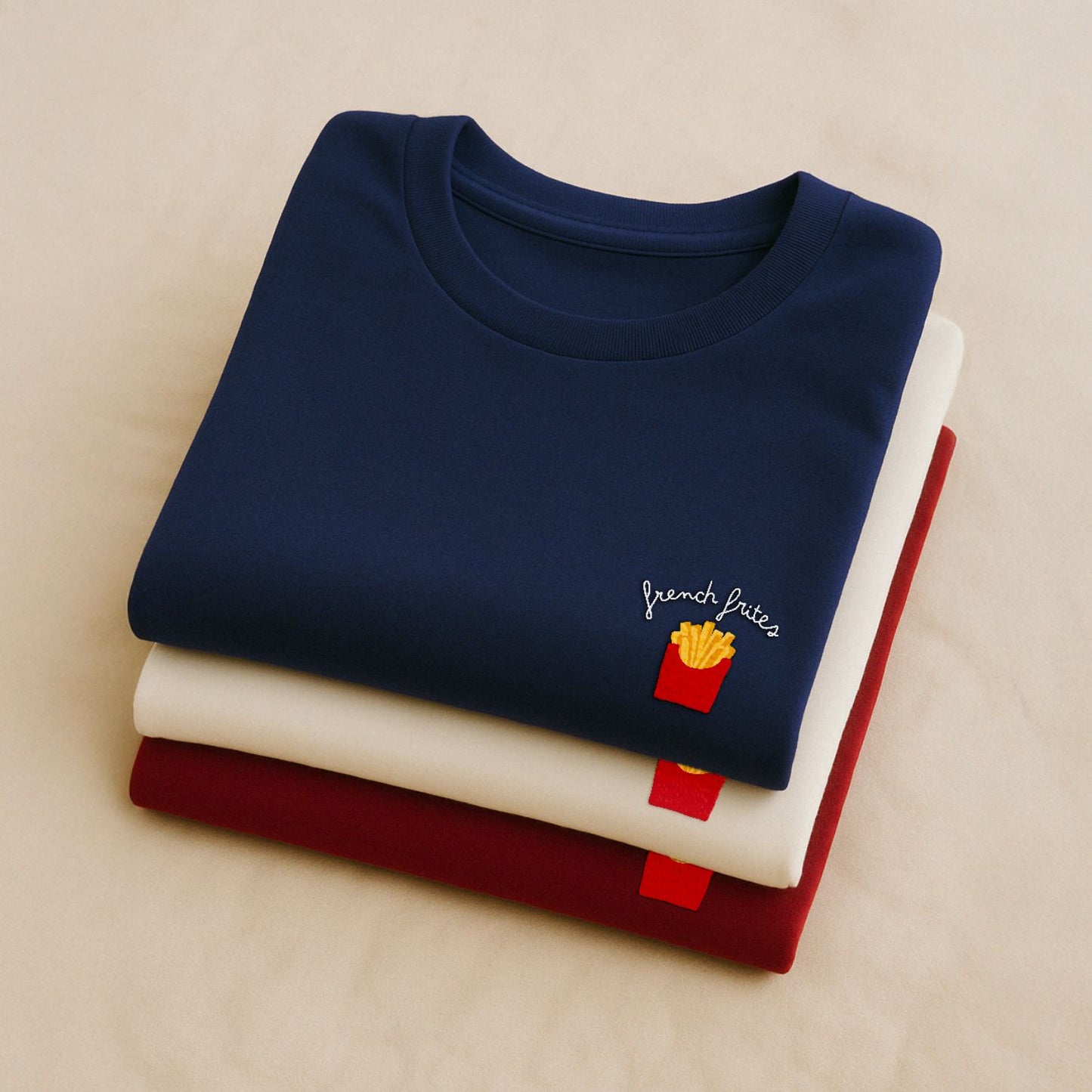 French Frites - T-Shirt Brodé