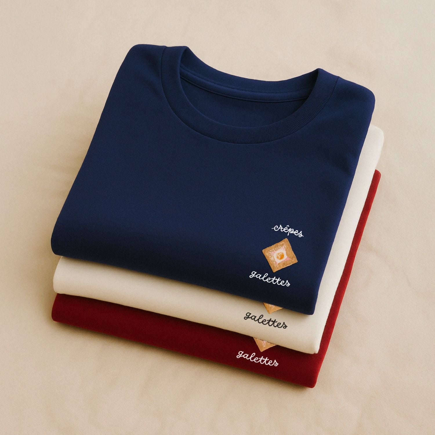 Galettes Bretonnes - T-Shirt Brodé