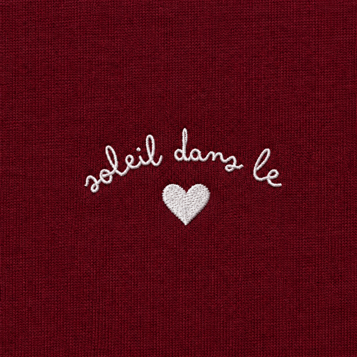 Soleil dans le Coeur - T-Shirt Brodé