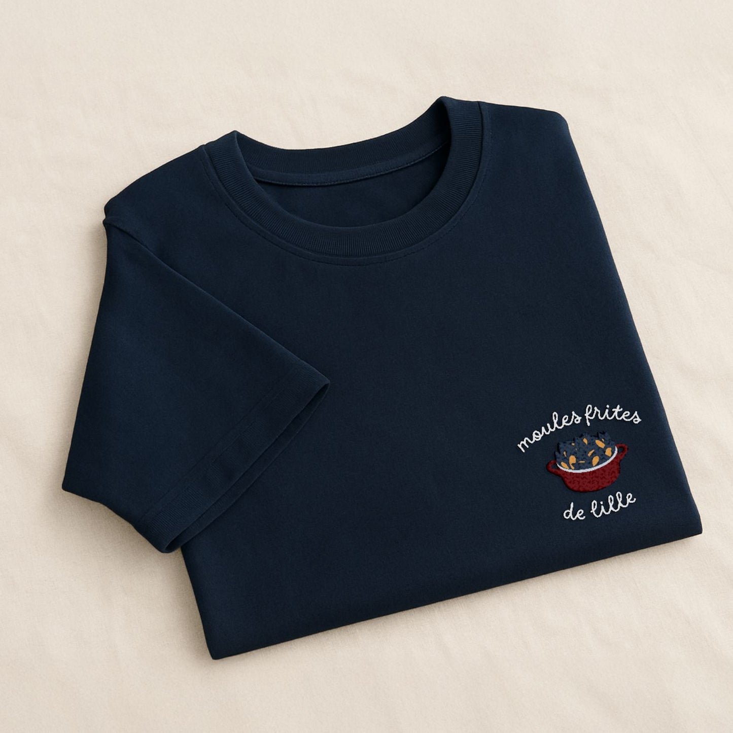 Moules Frites de Lille - T-Shirt Brodé
