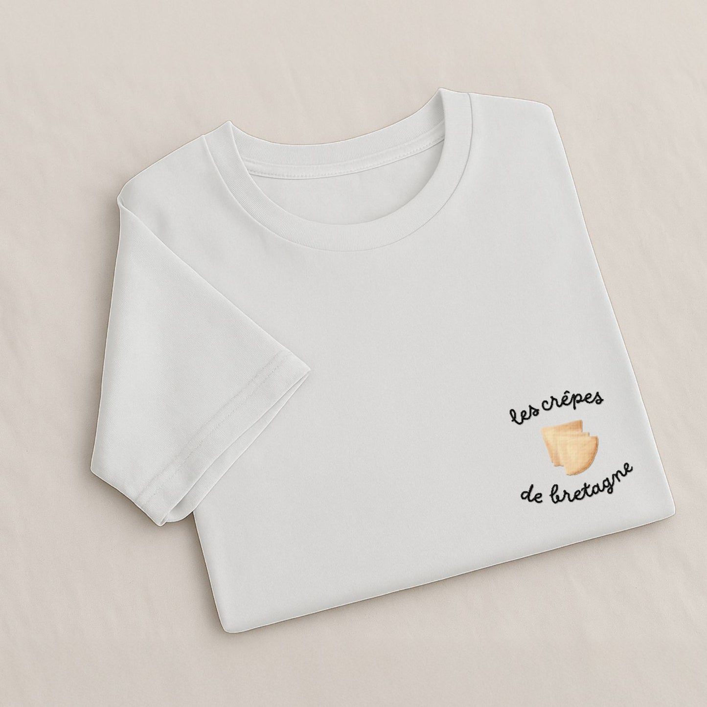 Les Crêpes de Bretagne - T-Shirt Brodé