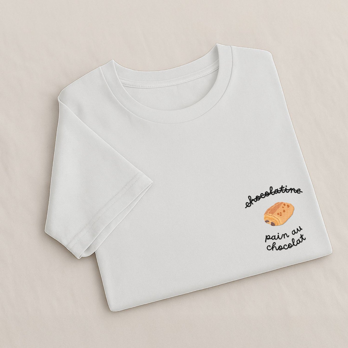 Pain au Chocolat - T-Shirt Brodé