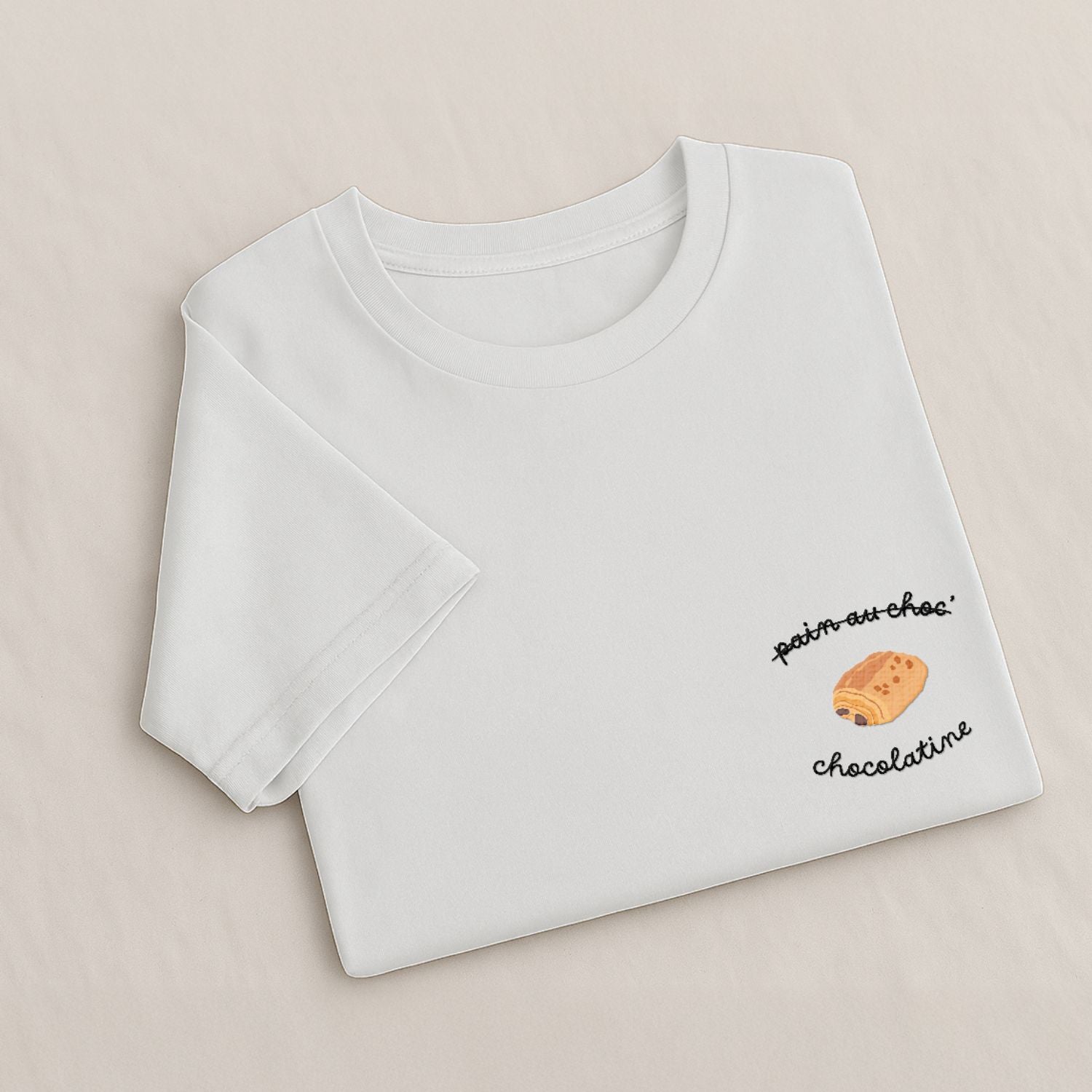 Chocolatine - T-Shirt Brodé