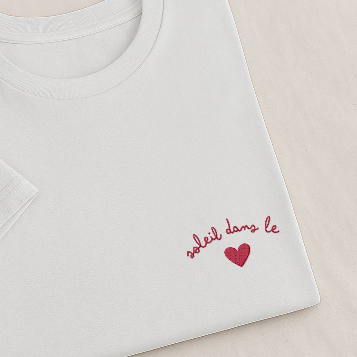 Soleil dans le Coeur - T-Shirt Brodé