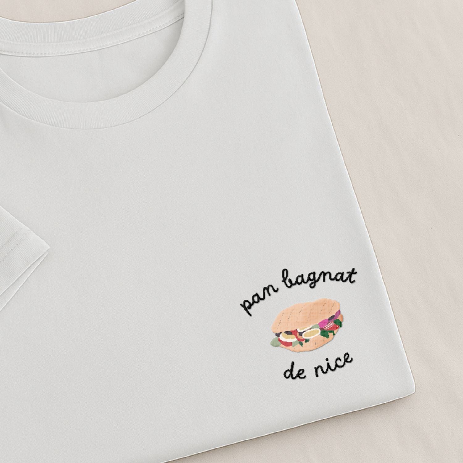 Pan Bagnat de Nice - T-Shirt Brodé