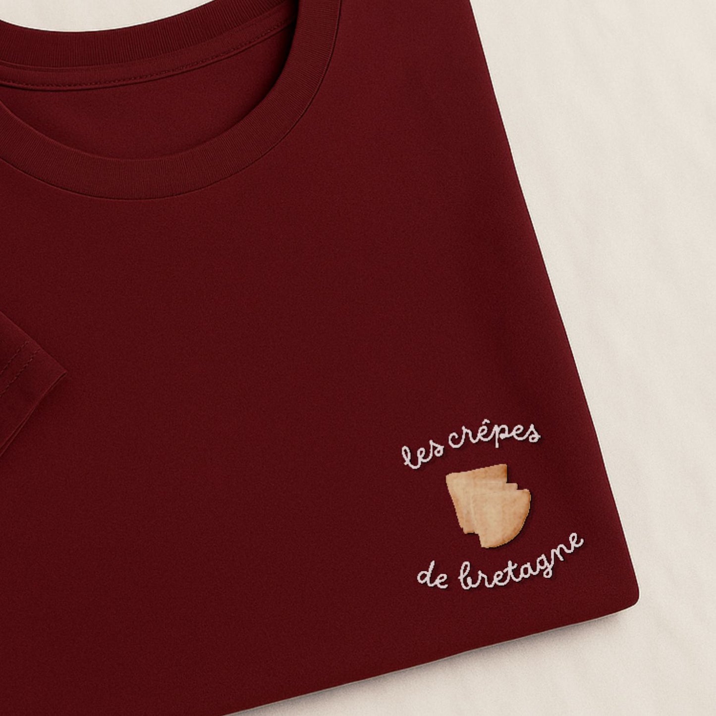 Les Crêpes de Bretagne - T-Shirt Brodé