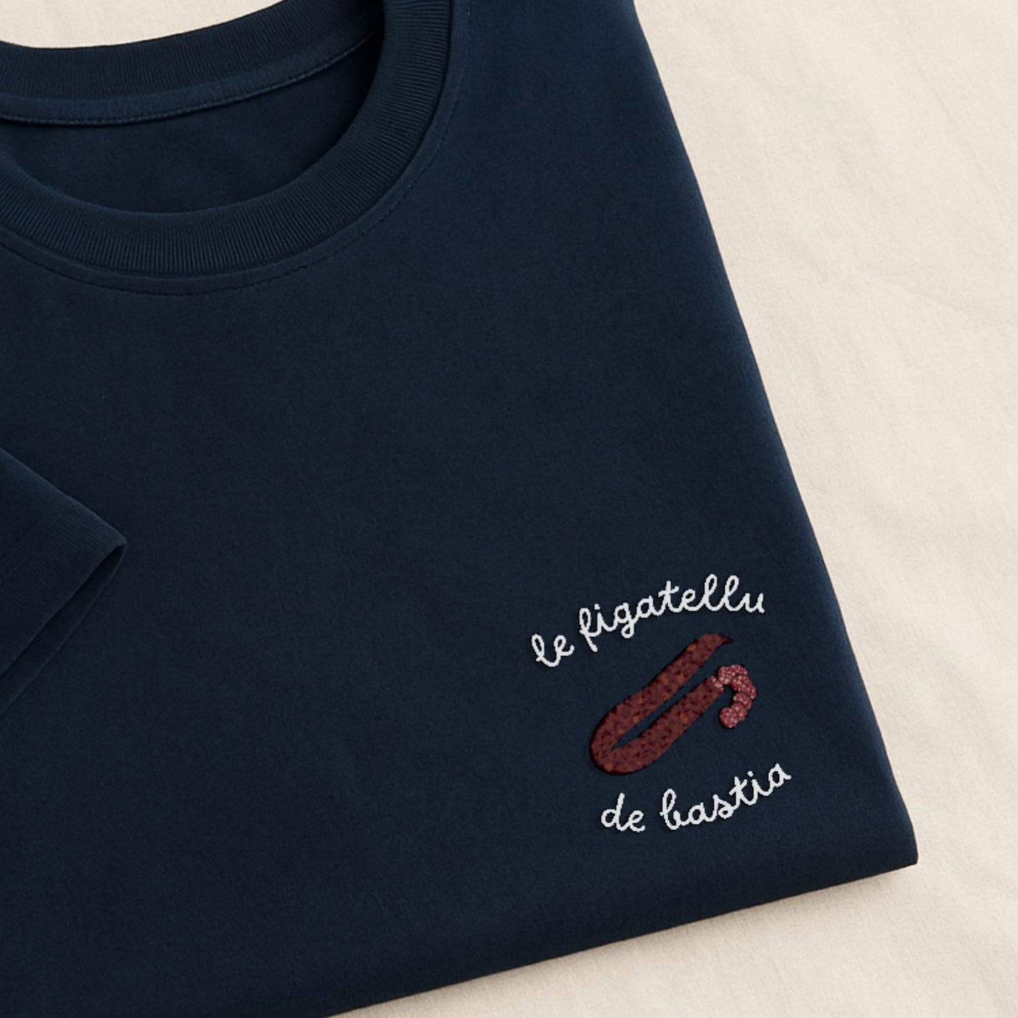 Figatellu de Bastia - T-Shirt Brodé
