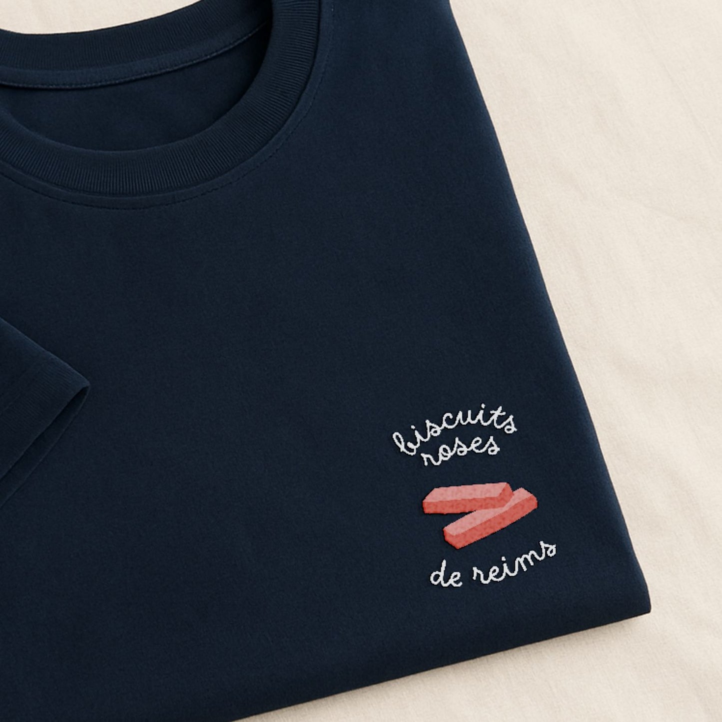 Biscuits Roses de Reims - T-Shirt Brodé