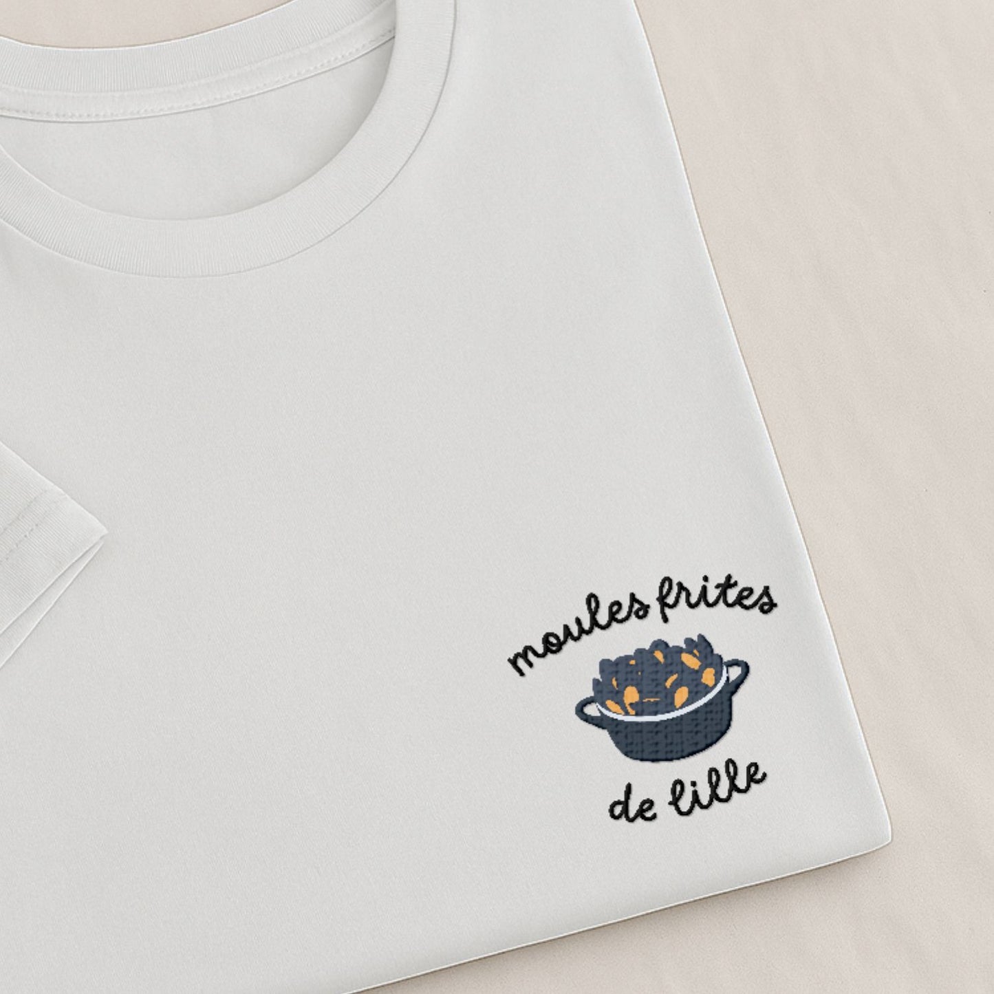 Moules Frites de Lille - T-Shirt Brodé