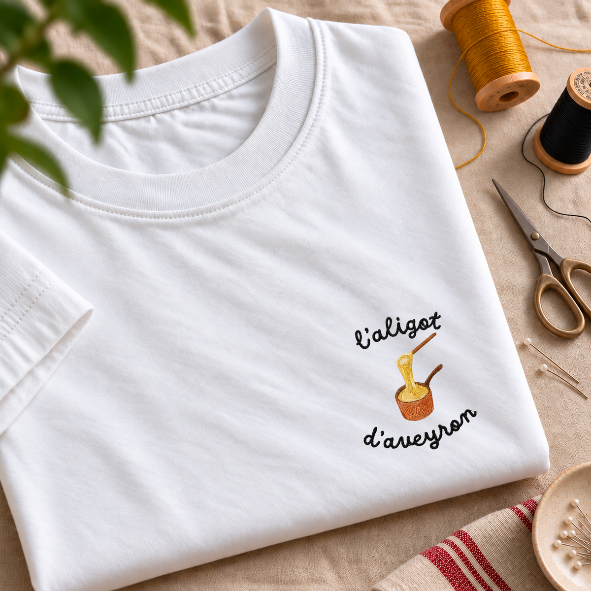 Aligot D'Aveyron - T-Shirt Brodé
