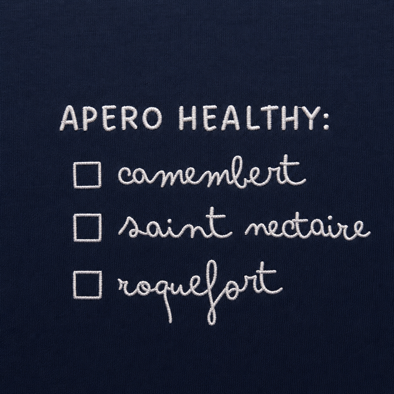 Apéro Healthy - T-Shirt Brodé