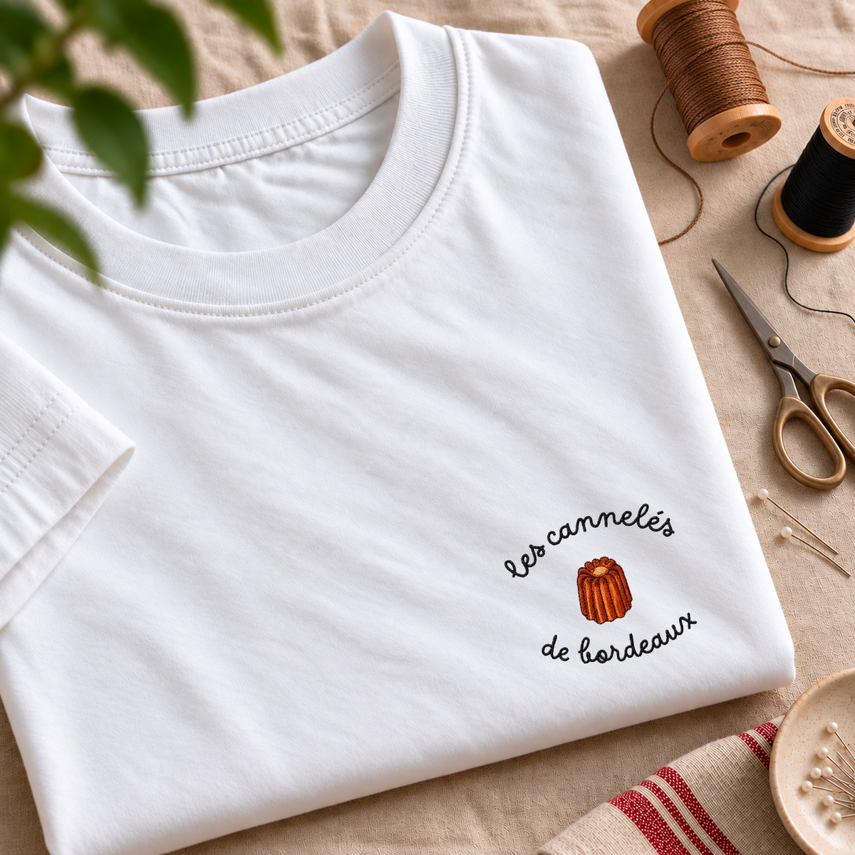 Cannelés de Bordeaux - T-Shirt Brodé