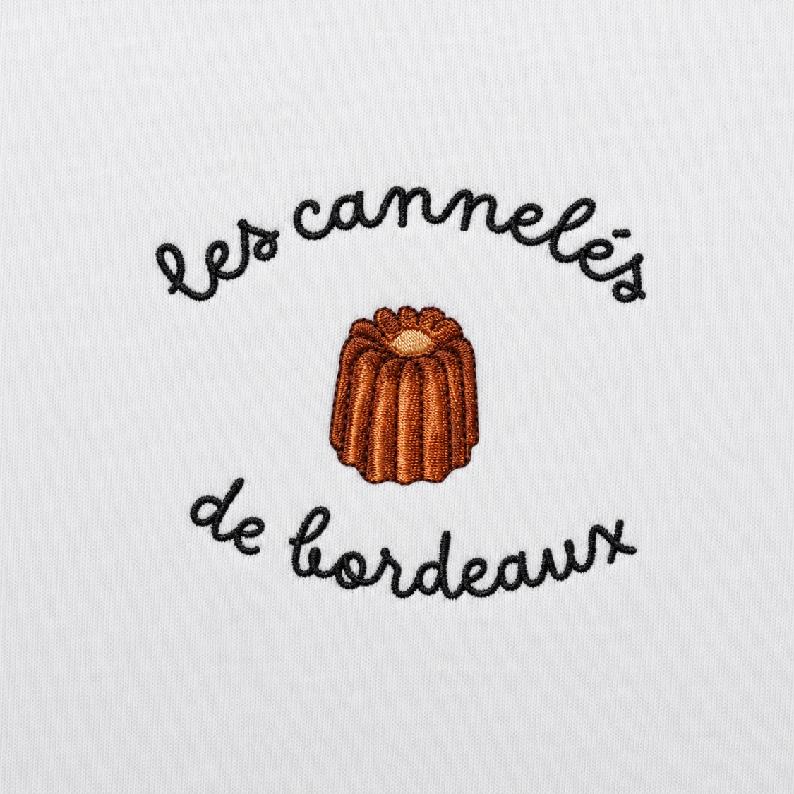 Cannelés de Bordeaux - T-Shirt Brodé