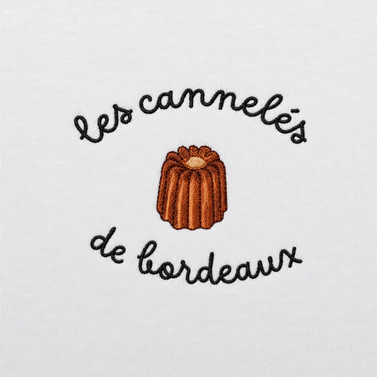 Cannelés de Bordeaux - T-Shirt Brodé