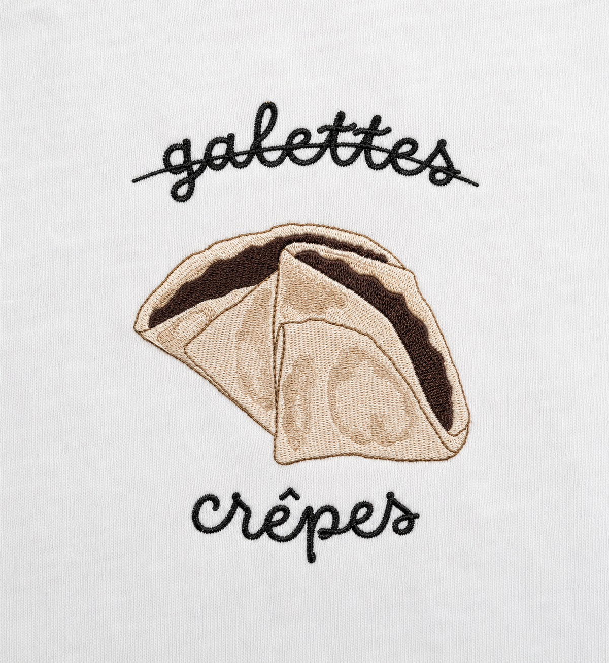 Crêpes - T-Shirt Brodé