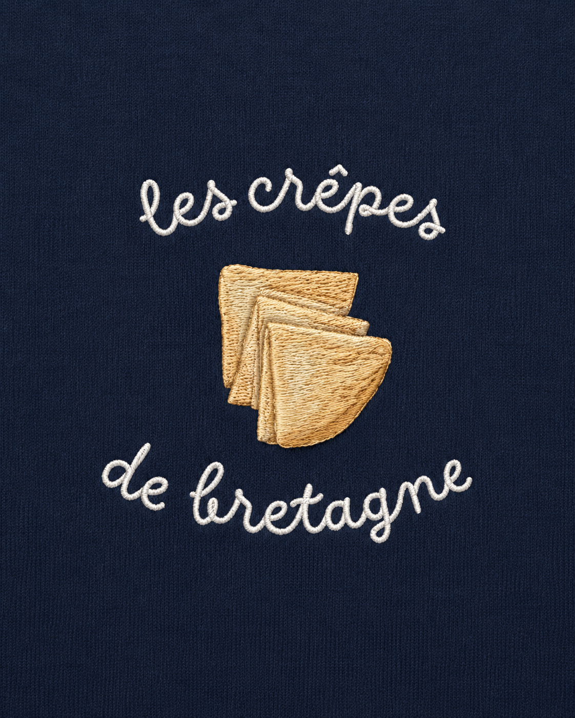 Les Crêpes de Bretagne - T-Shirt Brodé