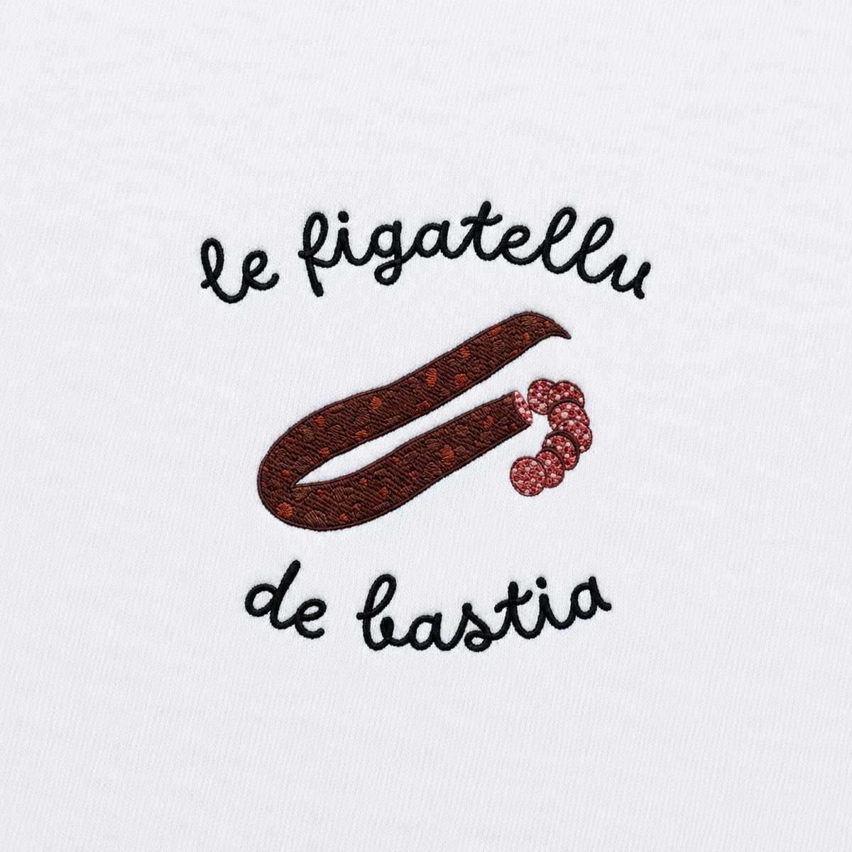 Figatellu de Bastia - T-Shirt Brodé