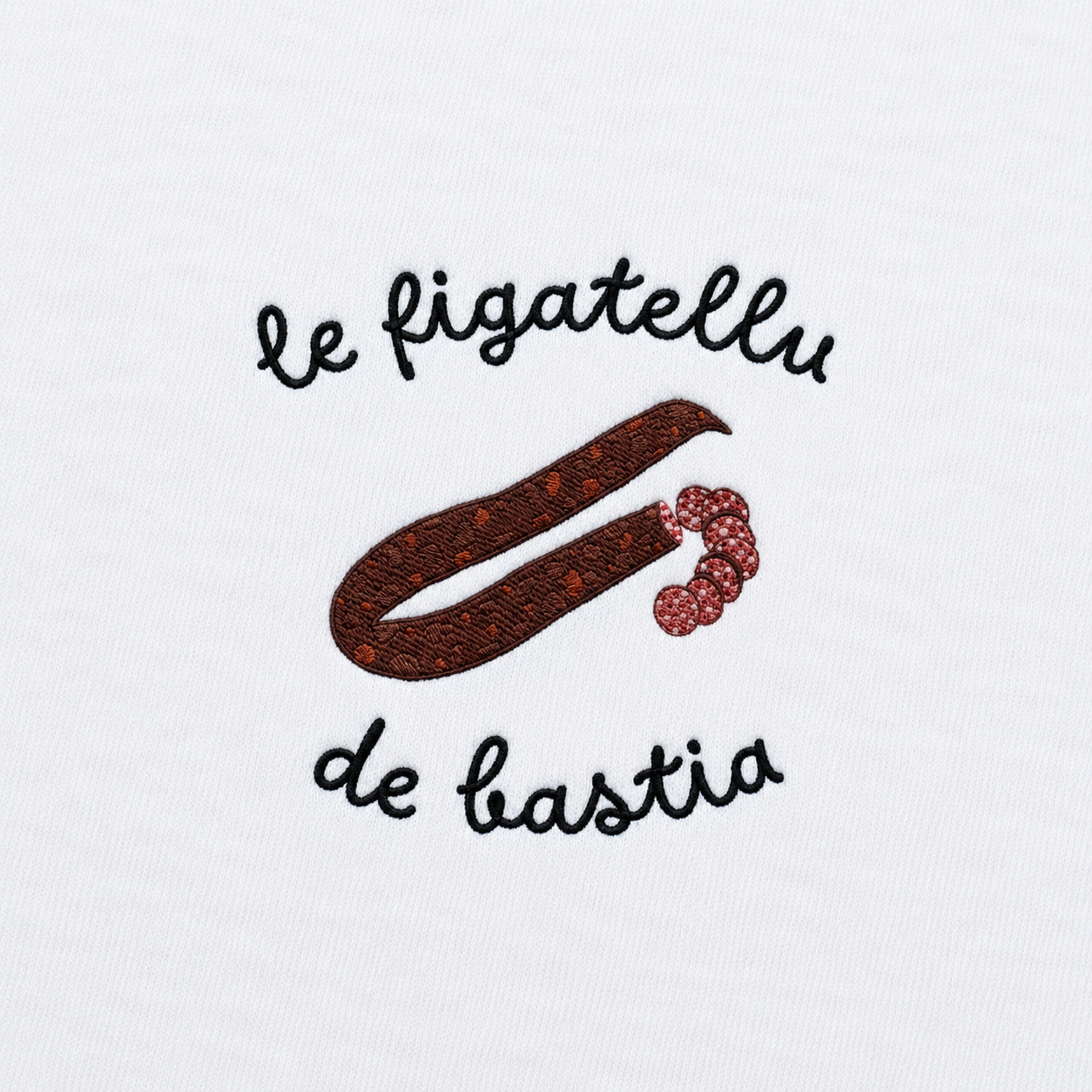 Figatellu de Bastia - T-Shirt Brodé
