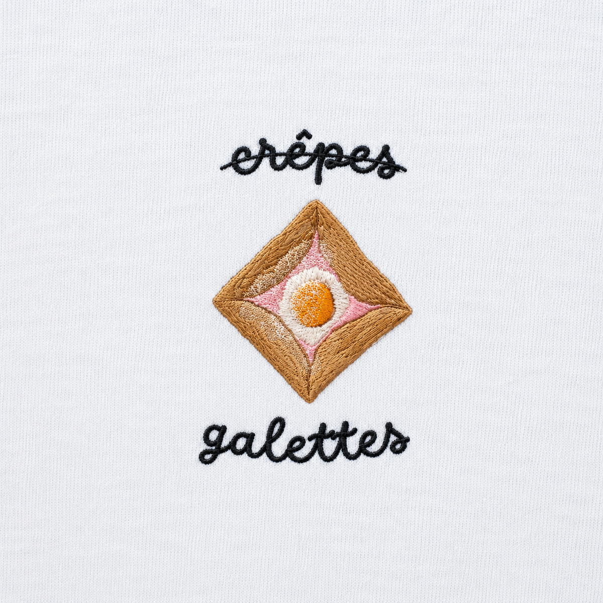 Galettes Bretonnes - T-Shirt Brodé