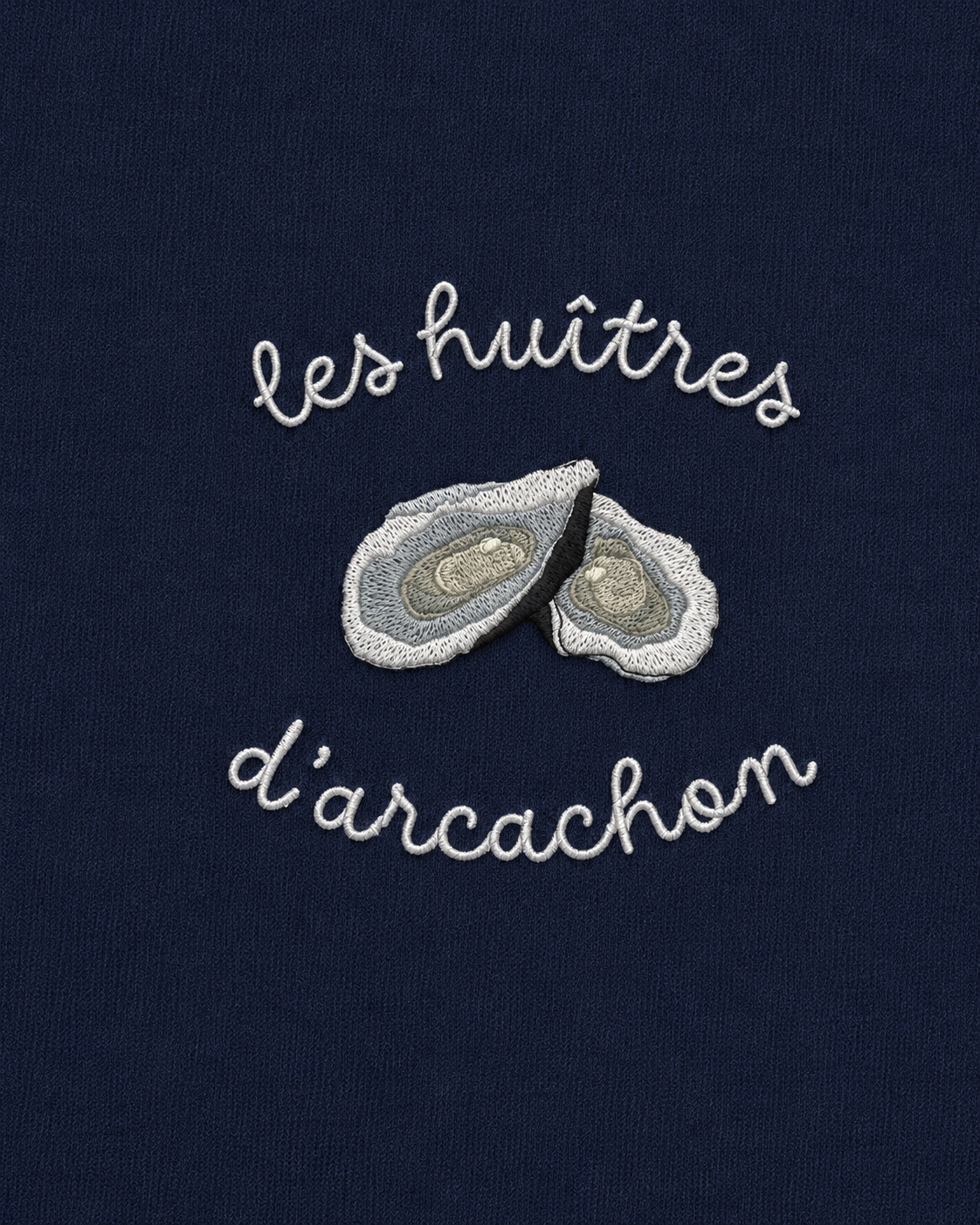 Huitres d'Arcachon - T-Shirt Brodé