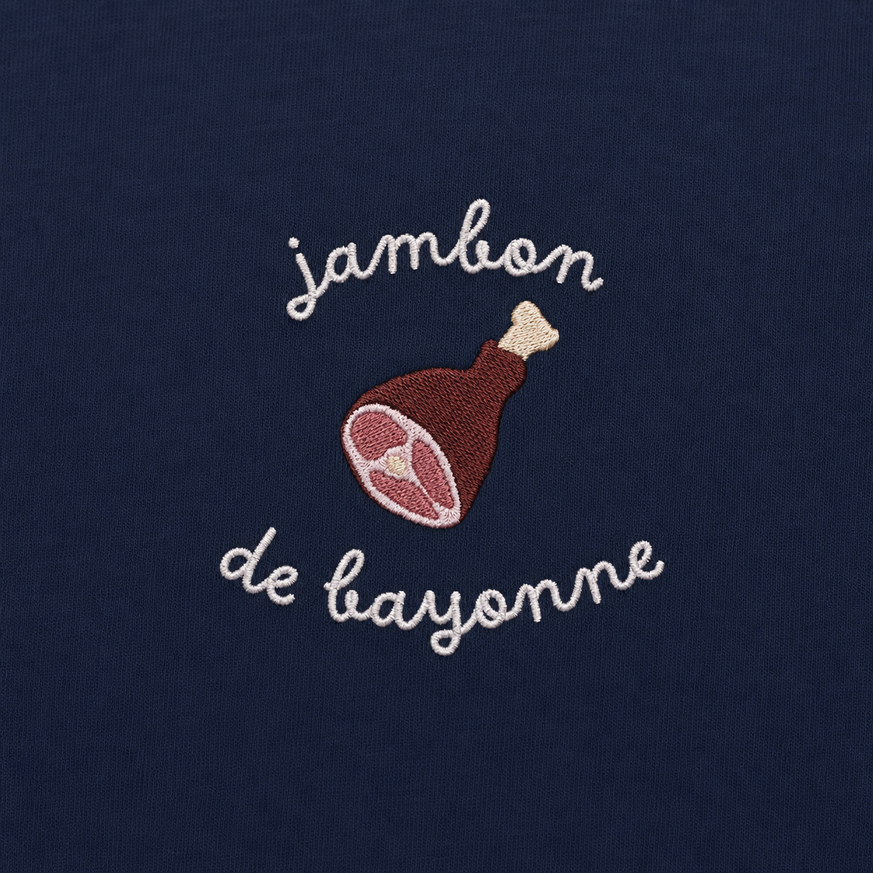 Jambon de Bayonne - T-Shirt Brodé