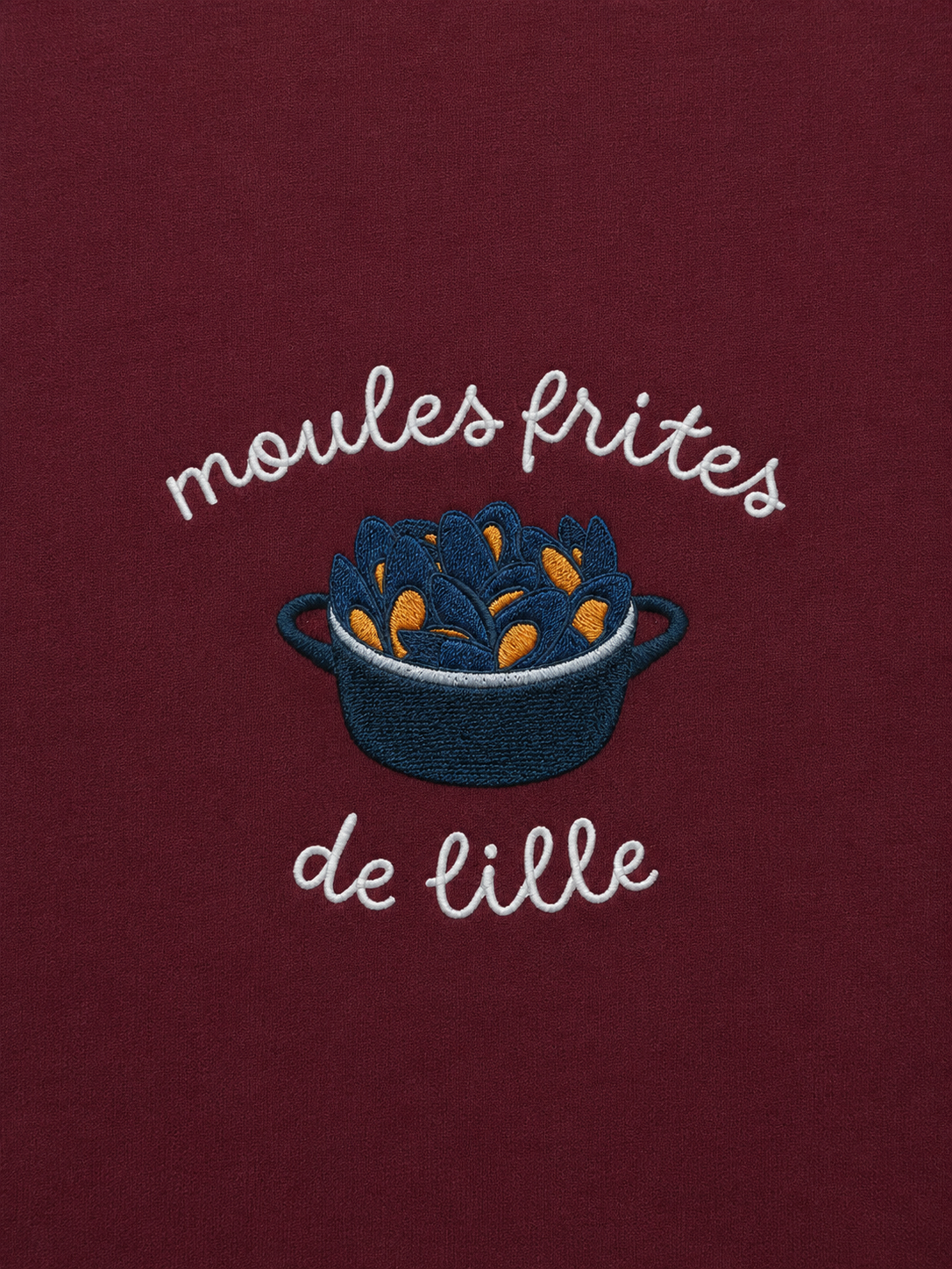 Moules Frites de Lille - T-Shirt Brodé