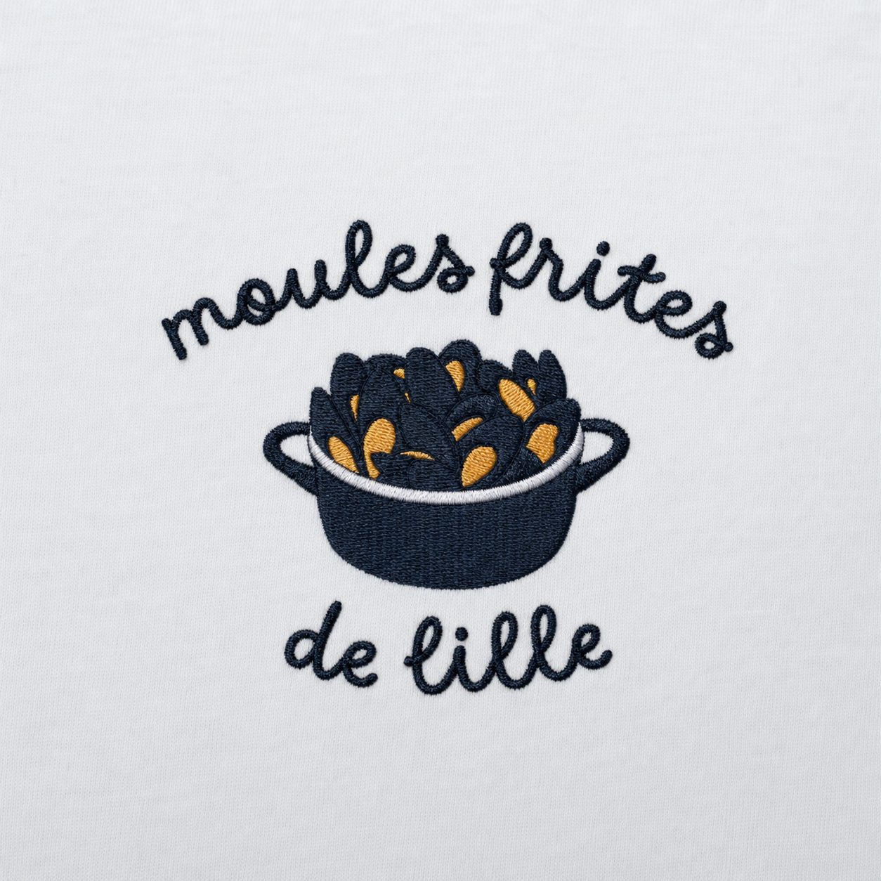 Moules Frites de Lille - T-Shirt Brodé