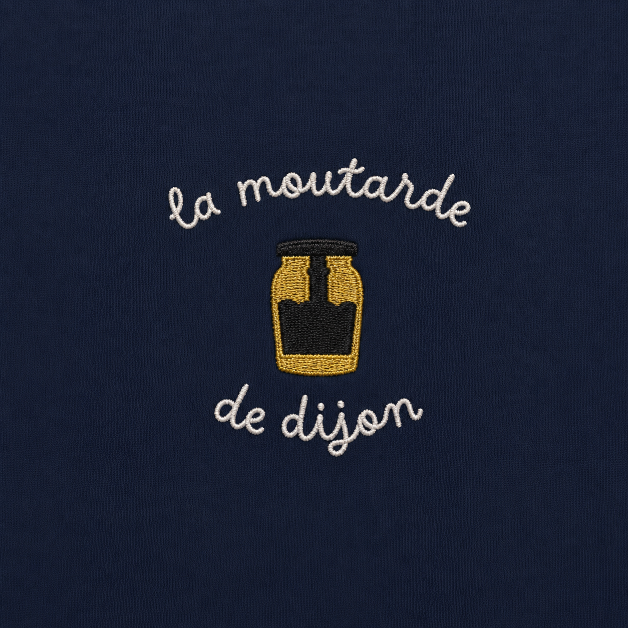 Moutarde de Dijon - T-Shirt Brodé