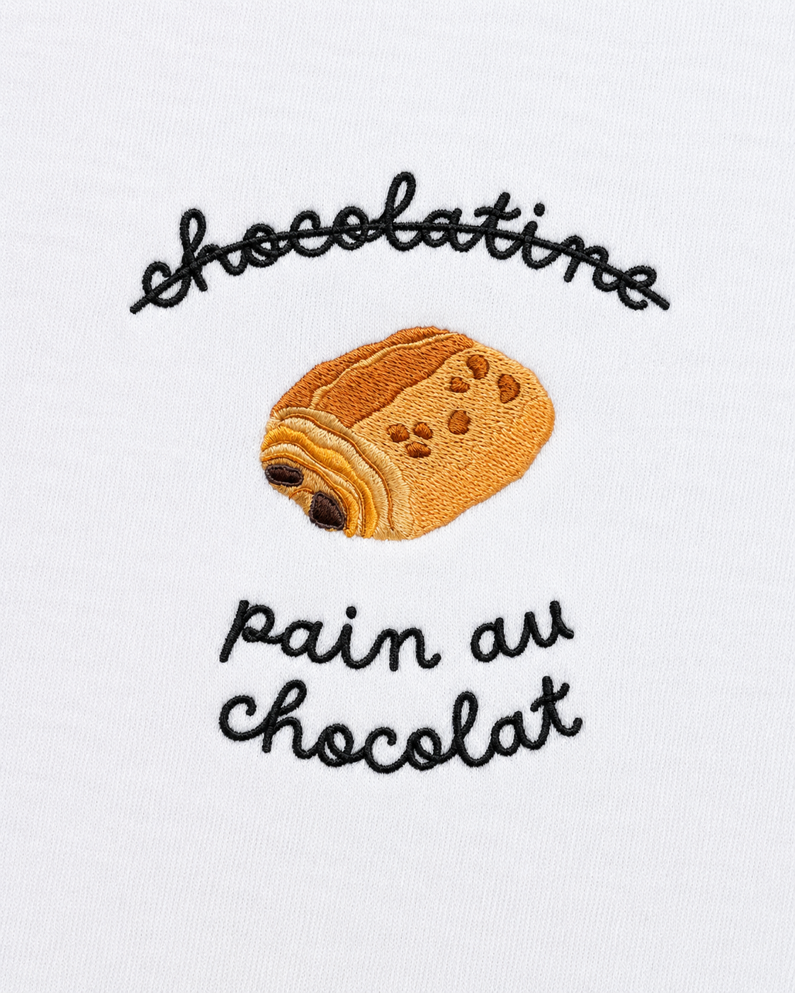 Pain au Chocolat - T-Shirt Brodé