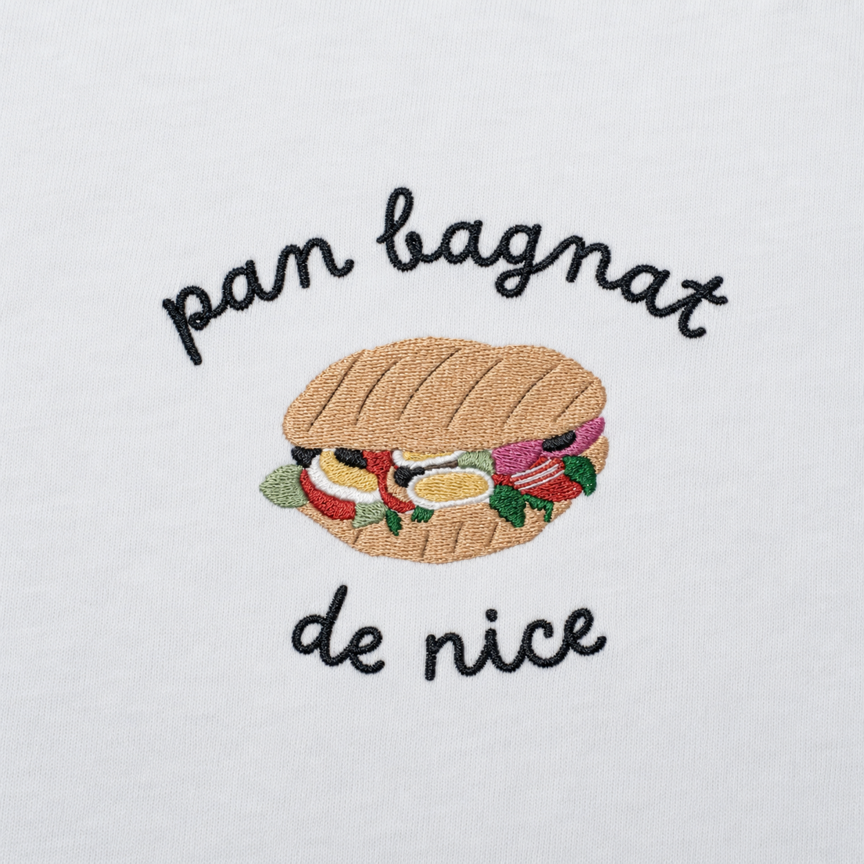 Pan Bagnat de Nice - T-Shirt Brodé