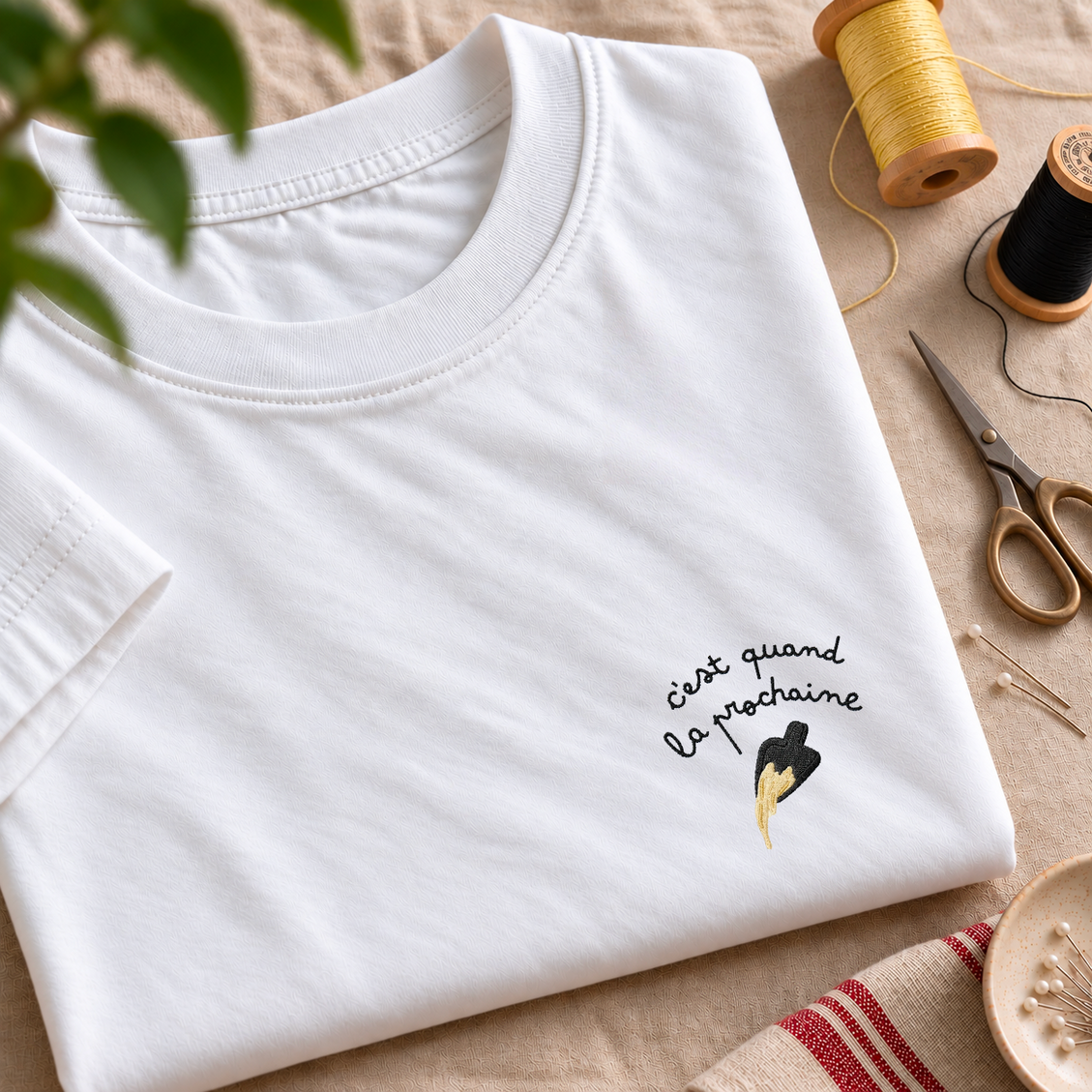 La Prochaine Raclette - T-Shirt Brodé