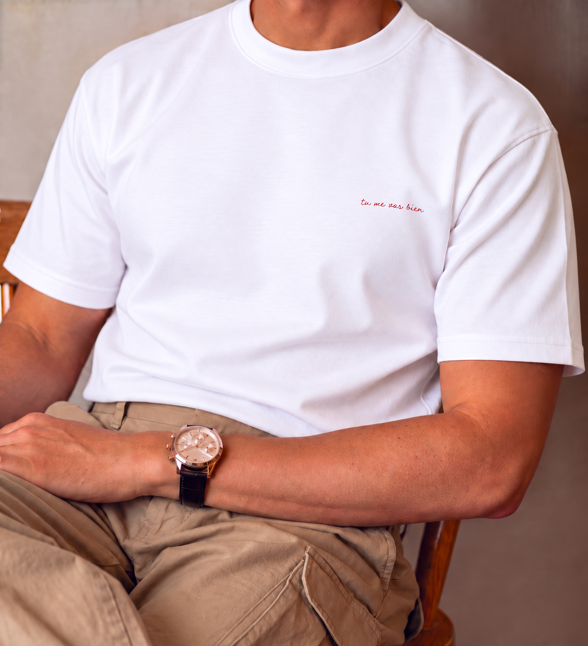 Tu me vas bien - T-Shirt Brodé