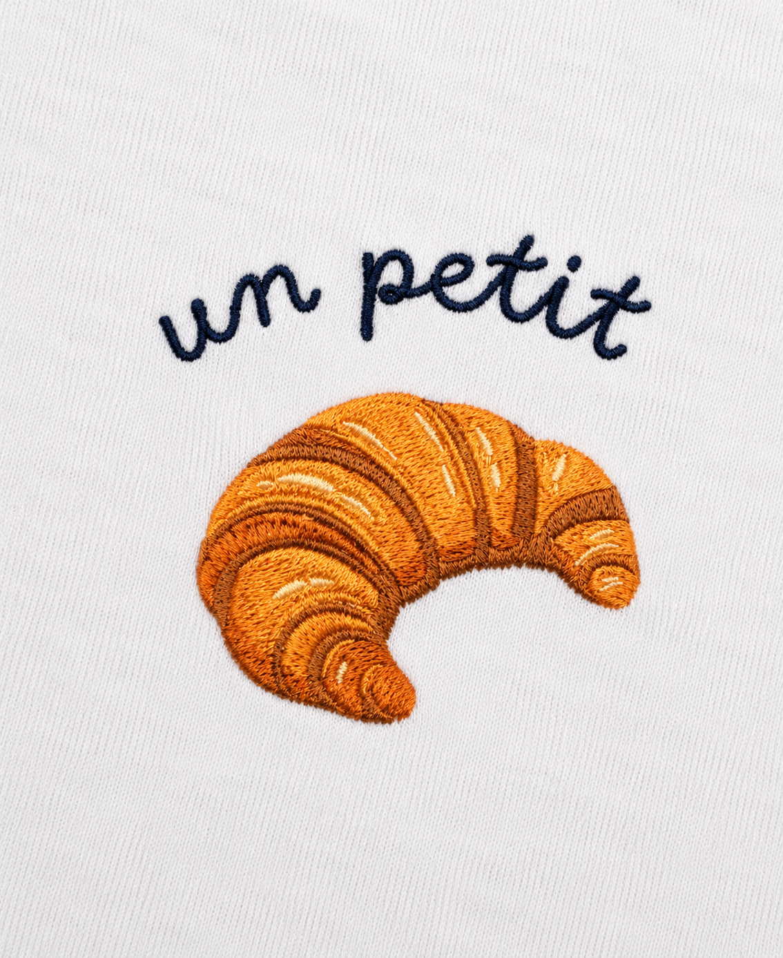 Un petit croissant - T-Shirt Brodé